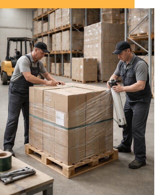 Упаковка и паллетирование грузов от 3805 руб: защита и крепление