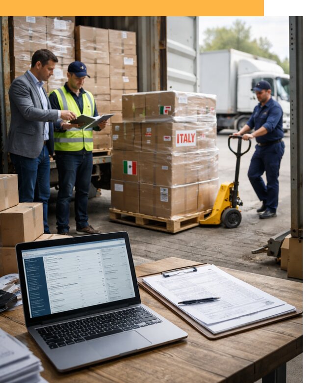 Доставка грузов из Италии: морские и авиаперевозки от 19566