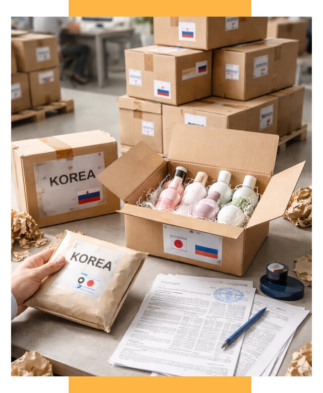 Доставка косметики из Кореи от 9240 р. под ключ | СетСервис-Твр
