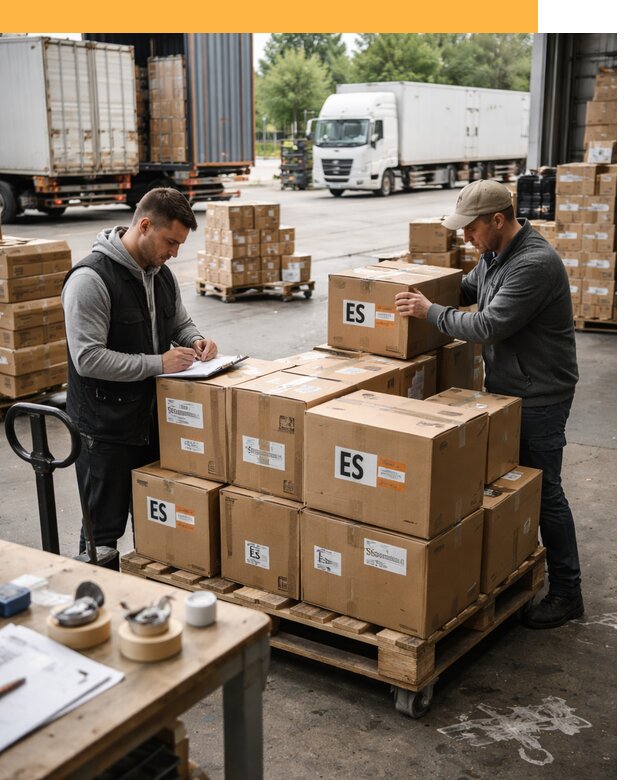 Доставка грузов в Испанию автотранспортом от 38045 руб