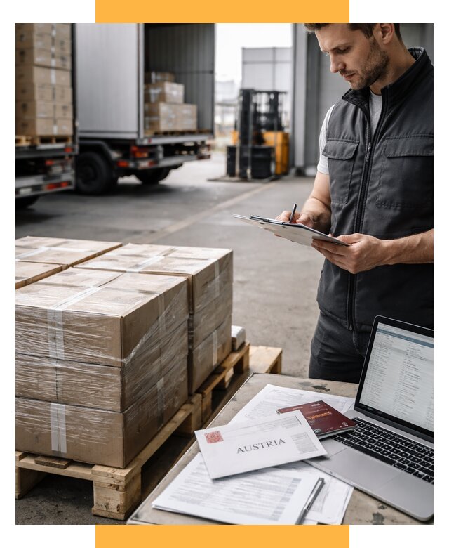 Доставка в Австрию от 70655 р. Логистика и экспорт СетСервис-Твр