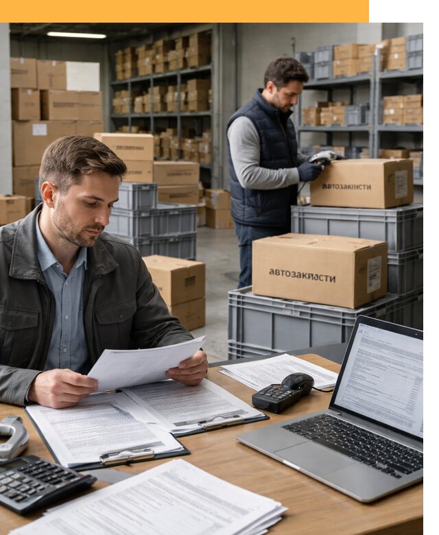 Таможенное оформление автозапчастей по выгодным тарифам от 9240